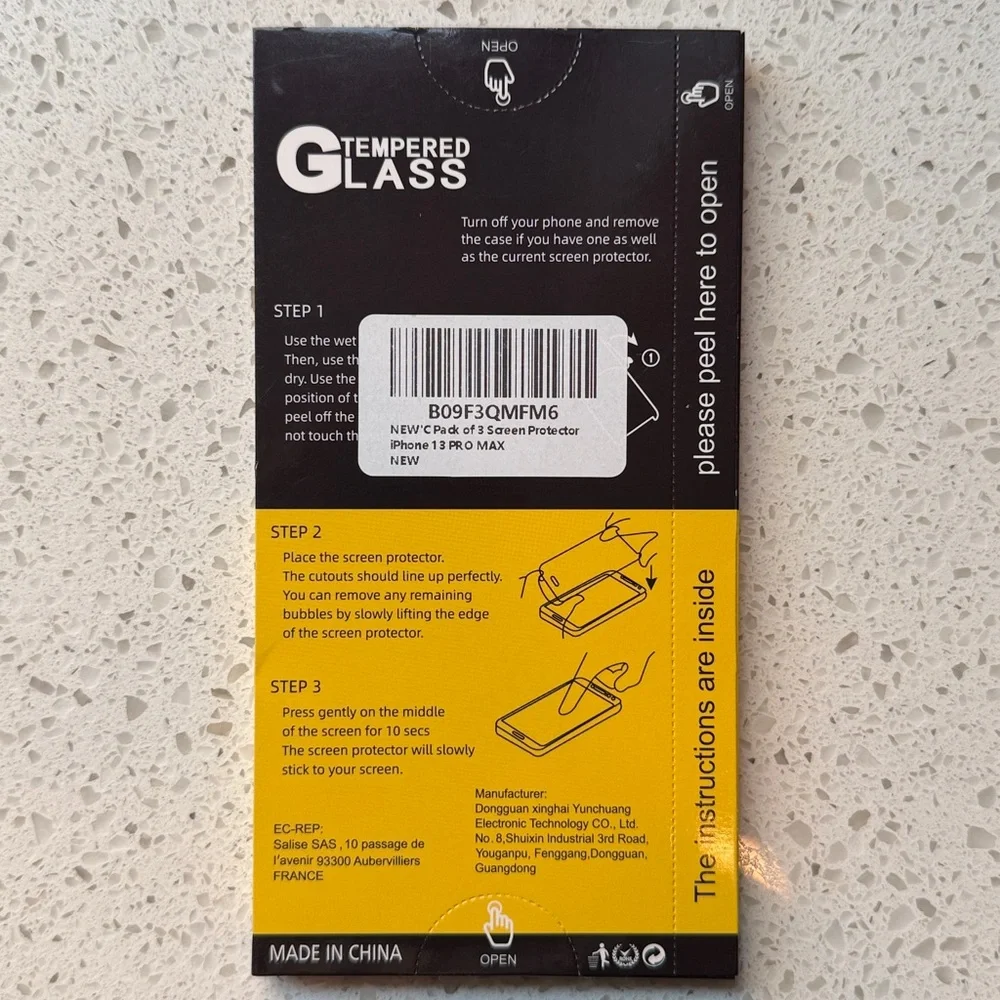 NEW'C Tempered Glass Screen Protector iPhone 13 Pro Max